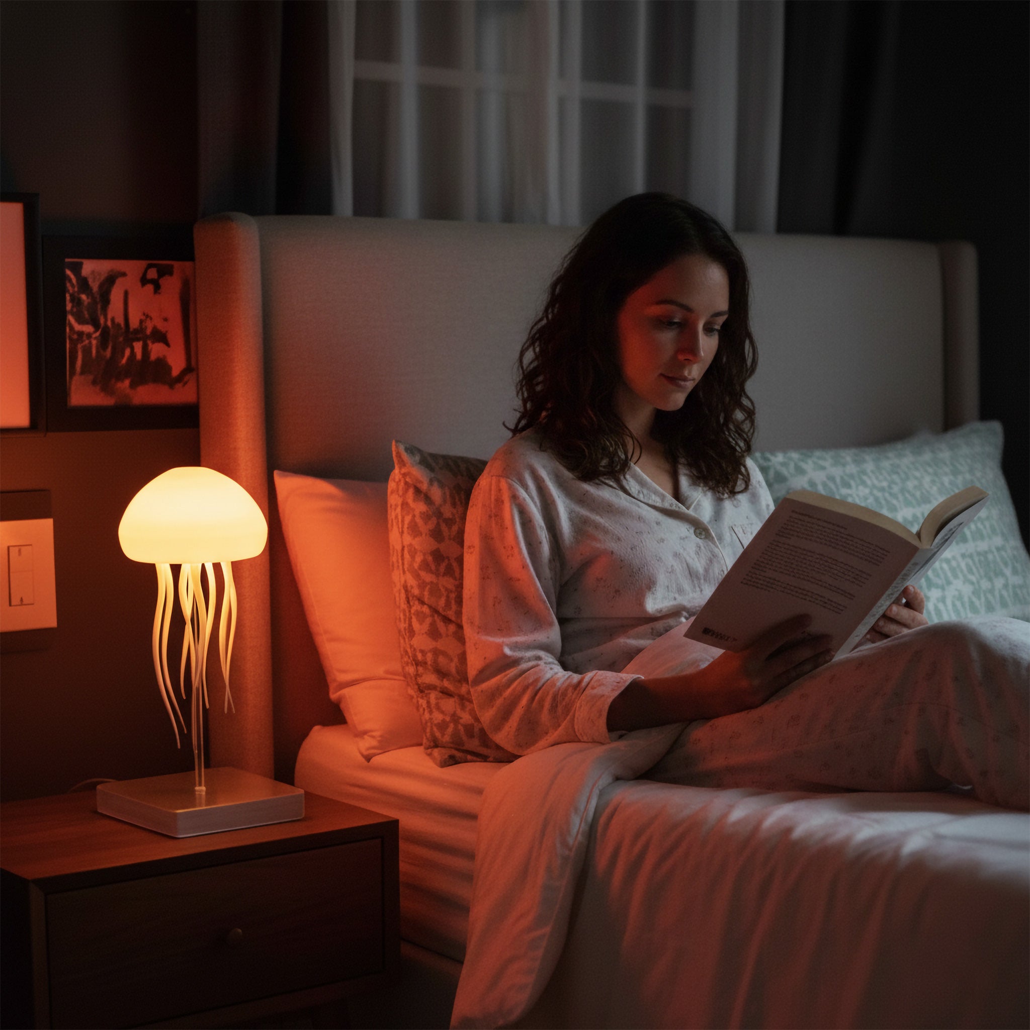 Lámpara de Medusa Flotante - Un océano de calma en tu espacio