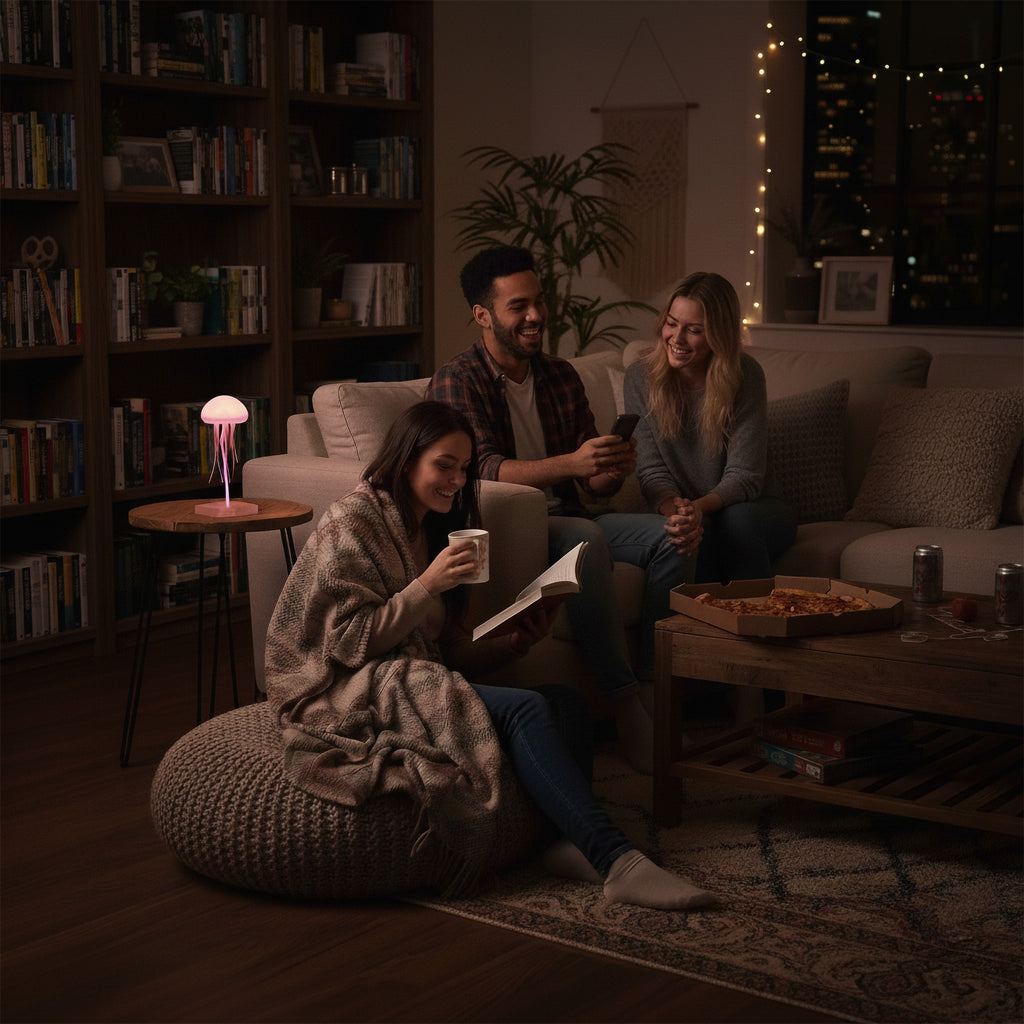 Lámpara de Medusa Flotante - Un océano de calma en tu espacio